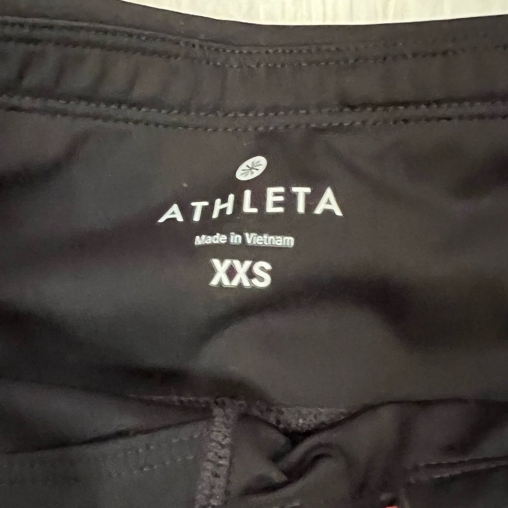 Athletic Black and White Leggings Athleisure XXS - Picture 3 of 4